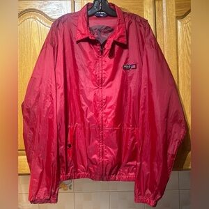 Vintage 90’s Polo Sport Ralph Lauren Red Rain Windbreaker Jacket Men’s XXL EUC